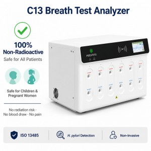 High-Precision C13 Isotope Analyzer for Helicobacter pylori Testing